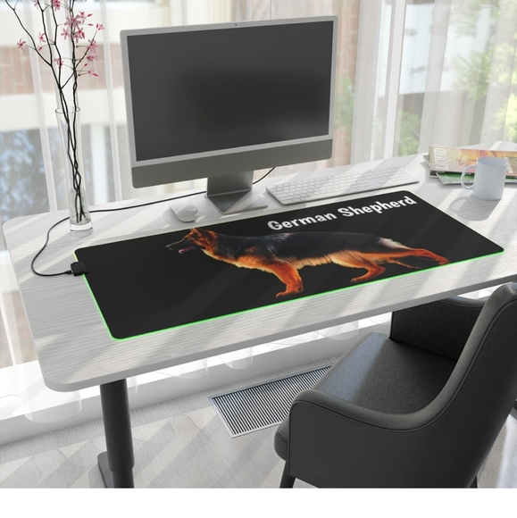 German Shepherd LED mouse pad - Picture 2 of 2